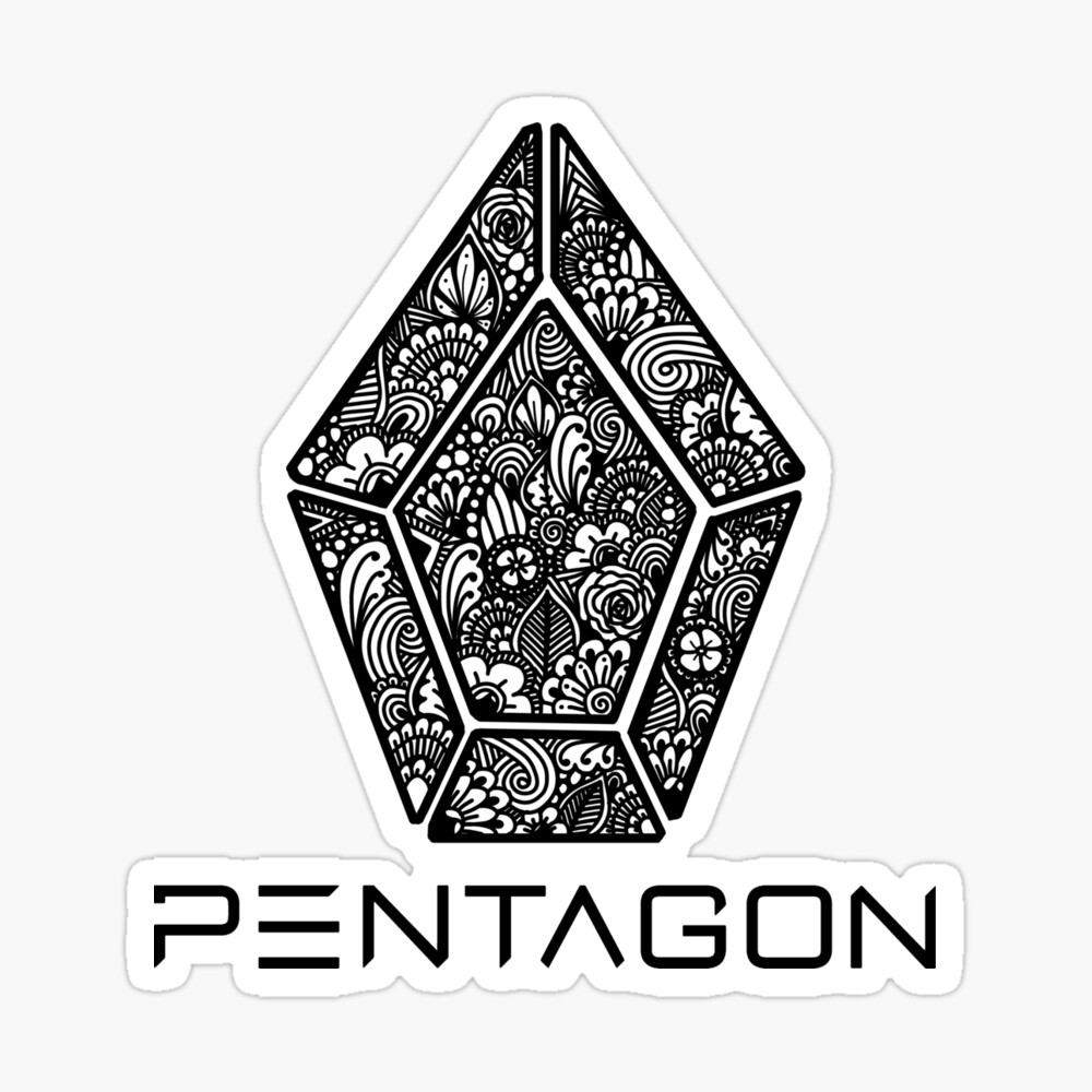 Futuristic Geometrical Pentagon Community Tech Logo