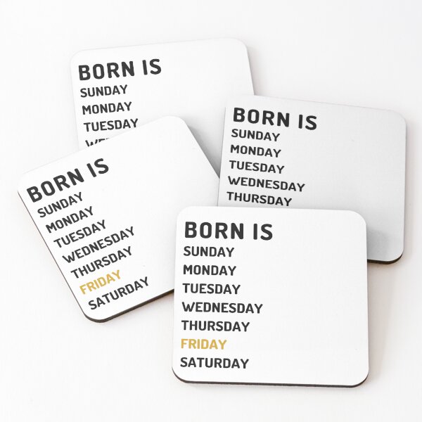 Item preview, Born is friday dark designed and sold by Micapox.