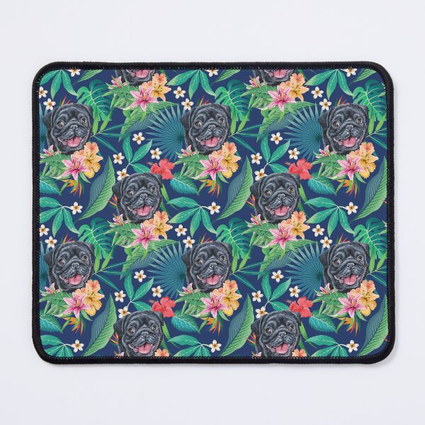 Item preview, Tropical Black Pug 7 designed and sold by lulupetart.