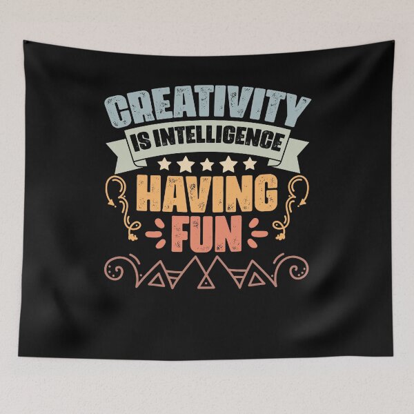 Item preview, Retro Creativity Is Intelligence Having Fun Creative Artists designed and sold by Nessshirts.