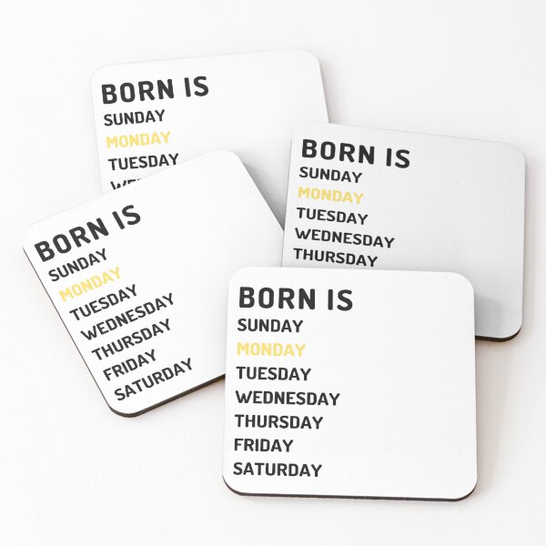 Item preview, Born is monday dark designed and sold by Micapox.
