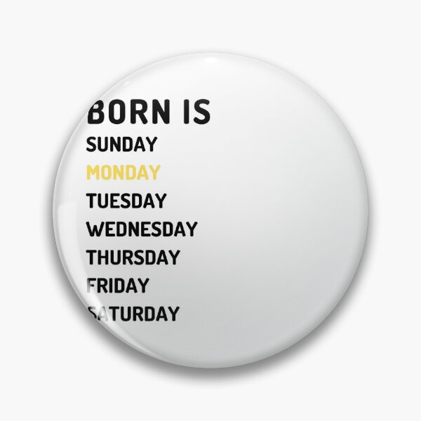 Item preview, Born is monday dark designed and sold by Micapox.
