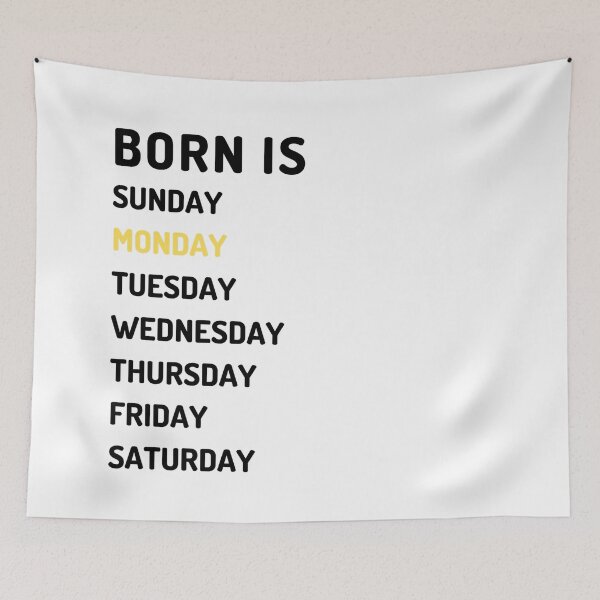 Item preview, Born is monday dark designed and sold by Micapox.