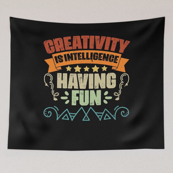 Item preview, Vintage Creativity Is Intelligence Having Fun An Art Student designed and sold by Nessshirts.