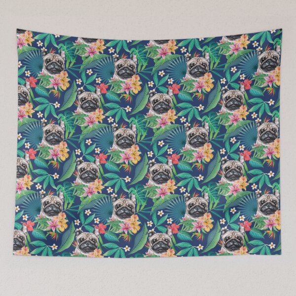 Item preview, Tropical Pug 9 designed and sold by lulupetart.