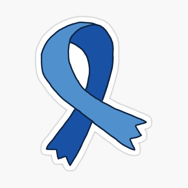 Autism Blue Awareness Ribbon Sticker