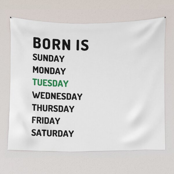 Item preview, Born is tuesday dark designed and sold by Micapox.