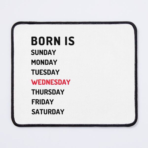 Item preview, Born is wednesday dark designed and sold by Micapox.