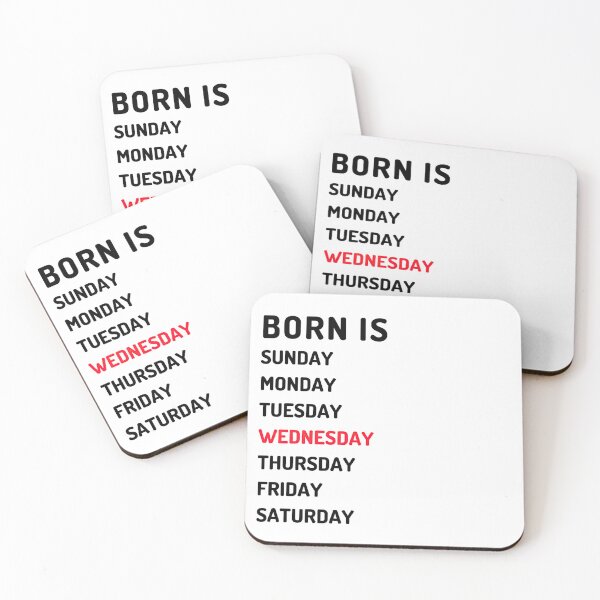 Item preview, Born is wednesday dark designed and sold by Micapox.