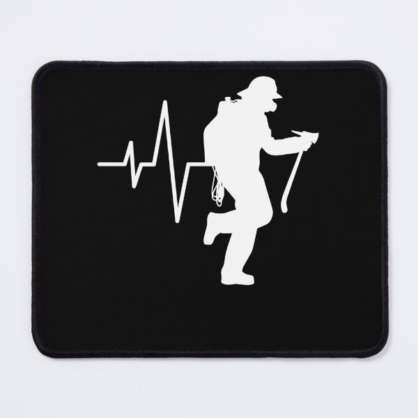 Item preview, Heartbeat Firefighter With Pulaski Cool Firefighting Fireman designed and sold by Nessshirts.