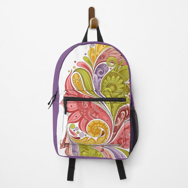 Item preview, Paisley Garden Indian Style Print on White designed and sold by lissantee.