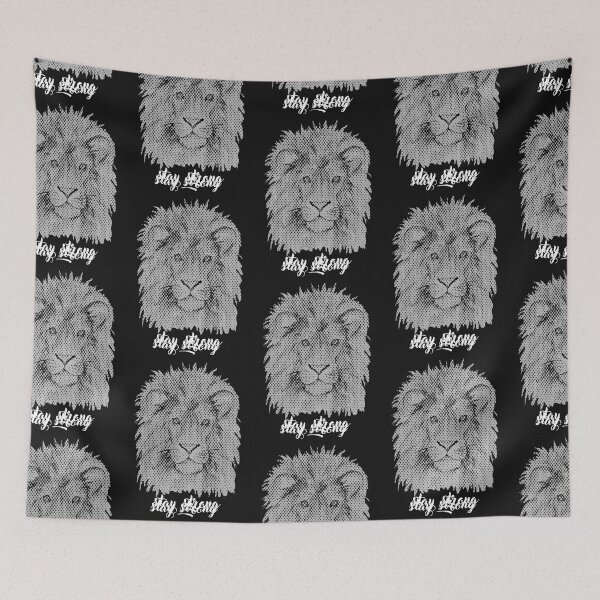 Item preview, Leo - stay strong black white designed and sold by AUEROCHSE.
