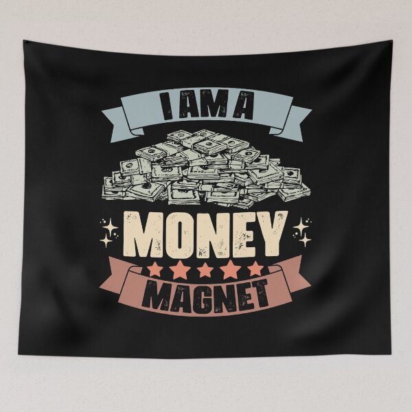 Item preview, Retro I Am A Money Magnet A Positive Thinker Manifest Wealth designed and sold by Nessshirts.