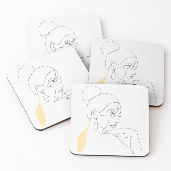 Item preview, Continuous line drawing of a woman's face. Woman portrait designed and sold by AllaLineArt.