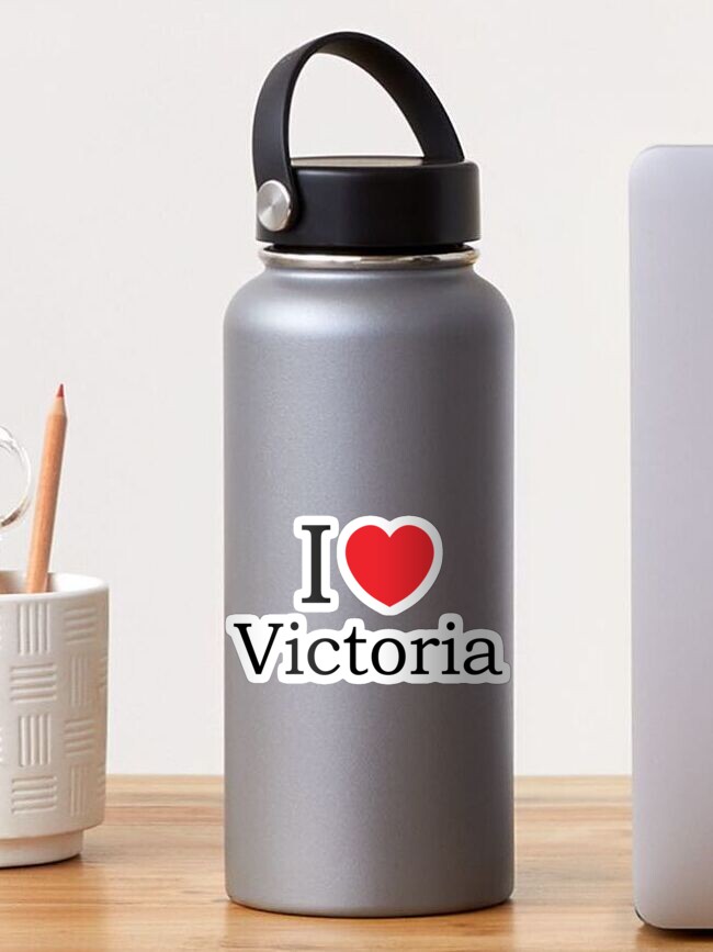 I Love Victoria - With Simple Love Heart Sticker for Sale by