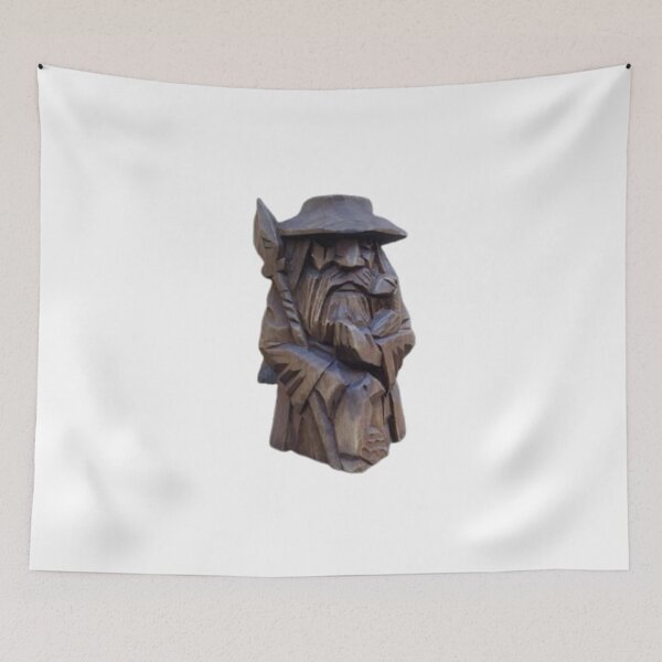 Item preview, old man wood carving designed and sold by Ahimsazen.