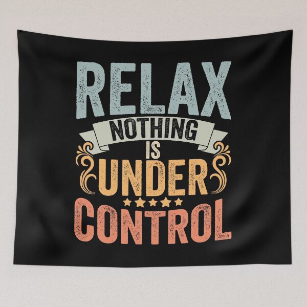 Item preview, Retro Nothing Is Under Control For Sarcastic Yoga Enthusiast designed and sold by Nessshirts.
