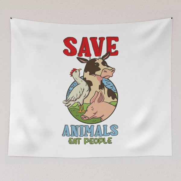 Item preview, Save Animals Eat People  designed and sold by jie lin.