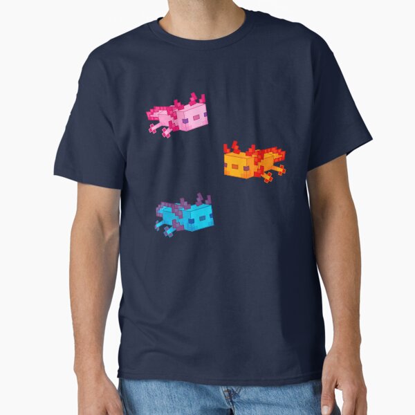 Artikel-Vorschau von Buntes Minecraft Axolotl-Trio, designt und verkauft von Splash-of-Ink.