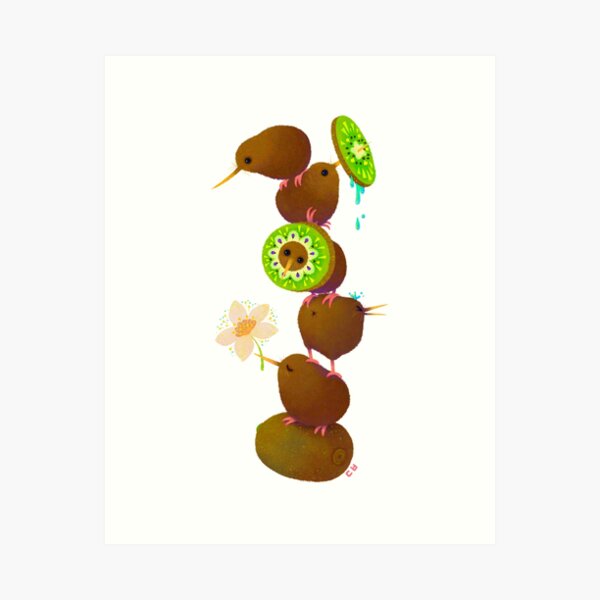 Kiwi Kunstdruck