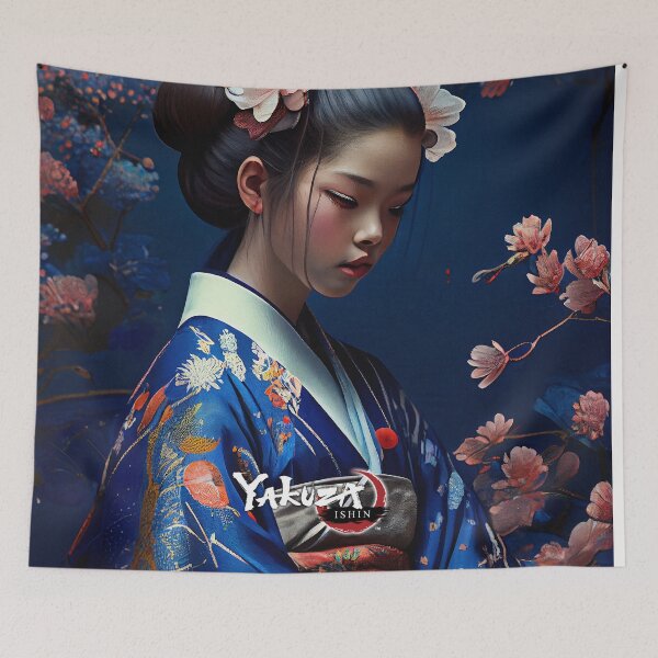Item preview, Yakuza Ishin Geshia in blue Kimono, like a Dragon. designed and sold by The-Dark-Art.