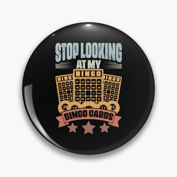 Item preview, Stop Looking At My Bingo Card Retro Bingo Fans Bingo Players designed and sold by Nessshirts.
