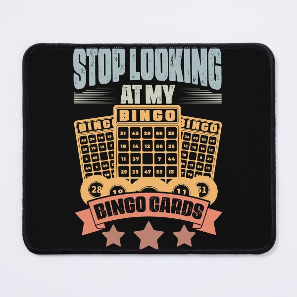 Item preview, Stop Looking At My Bingo Card Retro Bingo Fans Bingo Players designed and sold by Nessshirts.
