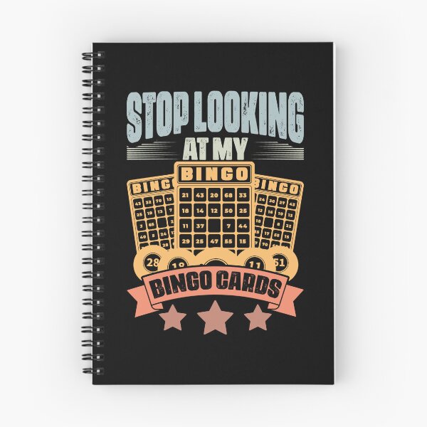 Item preview, Stop Looking At My Bingo Card Retro Bingo Fans Bingo Players designed and sold by Nessshirts.