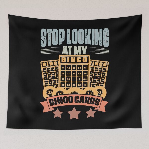 Item preview, Stop Looking At My Bingo Card Retro Bingo Fans Bingo Players designed and sold by Nessshirts.