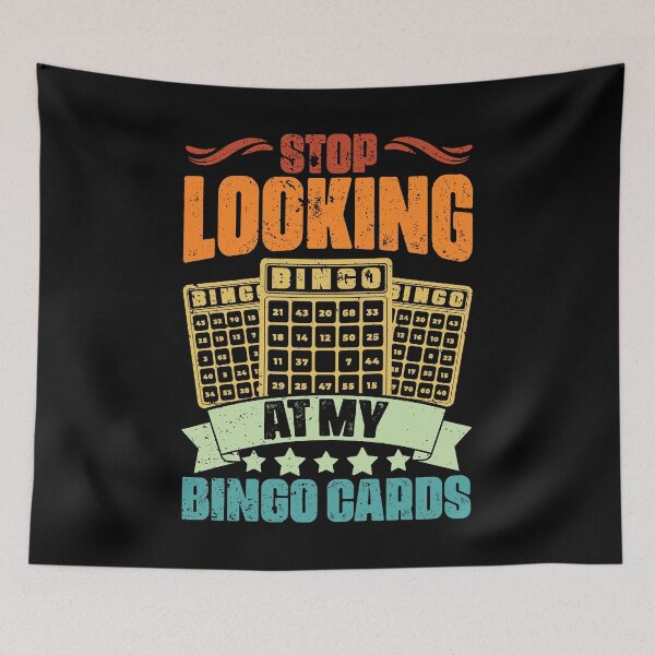 Item preview, Vintage Bingo Queen Bingo Fan Stop Looking At My Bingo Cards designed and sold by Nessshirts.