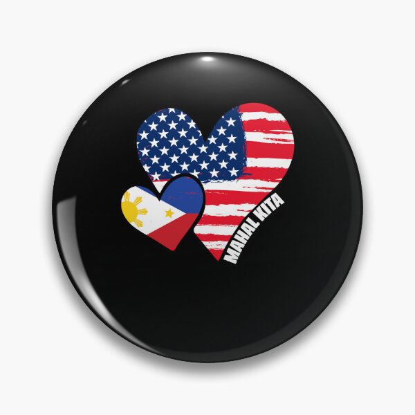Item preview, Awesome Mahal Kita Filipino American Hearts Philippine Pride designed and sold by Nessshirts.