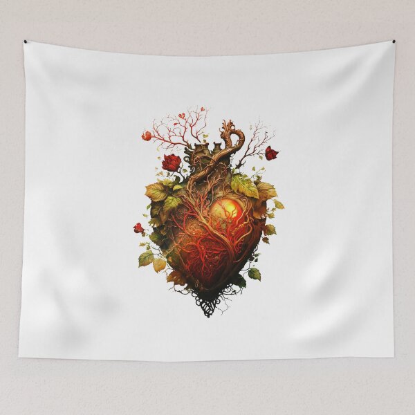 Item preview, Beautiful leafy steampunk anatomical heart designed and sold by Jarmo Piironen.