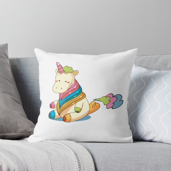 Item preview, Cute Unicorn Farting Rainbow Clouds Funny Unicorn T-Shirt designed and sold by cosfrog.