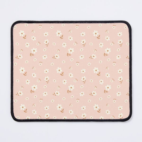 Item preview, DITSY PRAIRIE VINTAGE RETRO FLORALS AND FLOWERS TERRACOTTA CORAL BLUSH WHITE GREEN designed and sold by blomastudios.