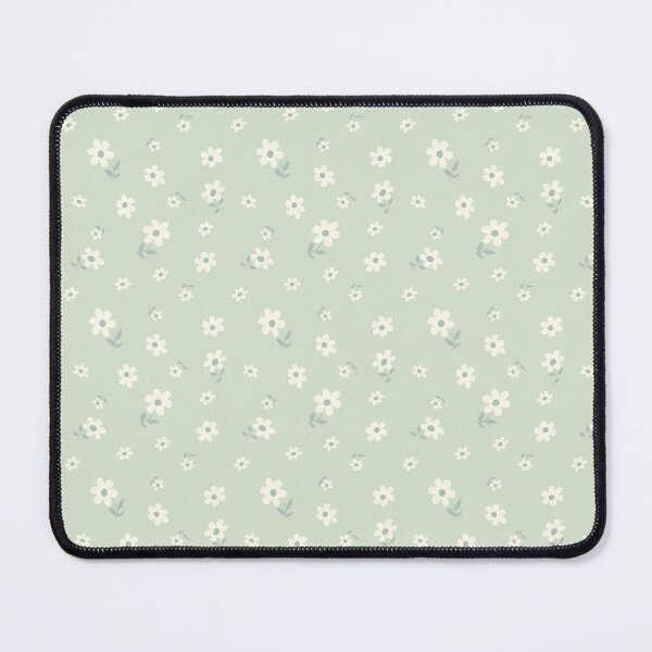 Item preview, DITSY PRAIRIE VINTAGE RETRO FLORALS AND FLOWERS SAGE GREEN CREAM PASTEL GREEN designed and sold by blomastudios.