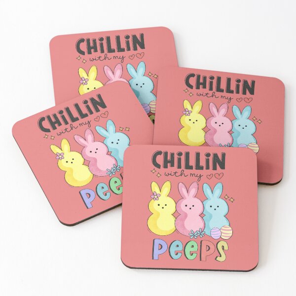 Item preview, Chillin' with my peeps, easter bunnies designed and sold by angelescar.