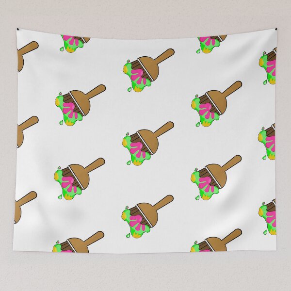 Item preview, Disco paint brush Neopets designed and sold by Mr-Meowsies.