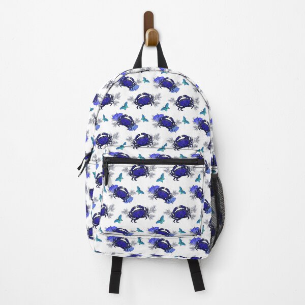 Item preview, cangrejo azul, flores y mariposas designed and sold by NayaChu.