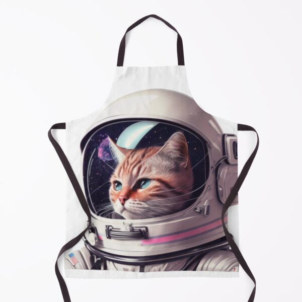 Item preview, a retrowave portrait of cat astronaut designed and sold by Monarch007.