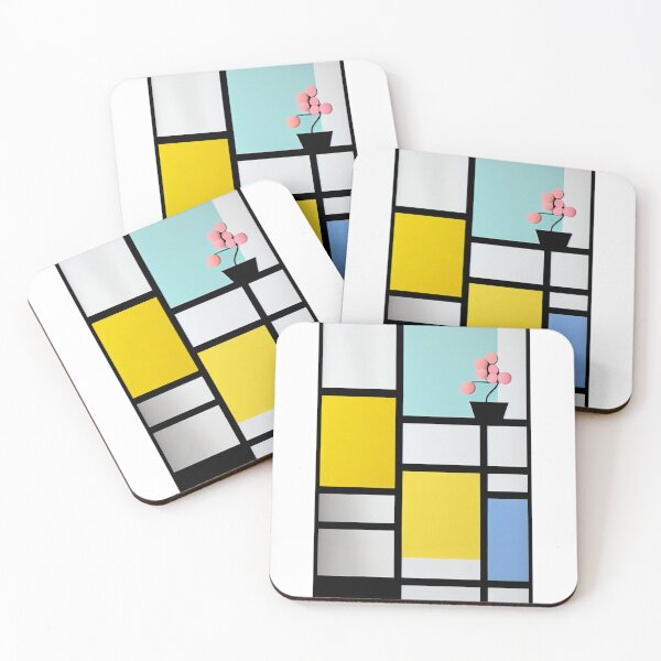 Item preview, Pastel Perfection | De Stijl Modern Art in Soft Colors designed and sold by KOTOdesign.