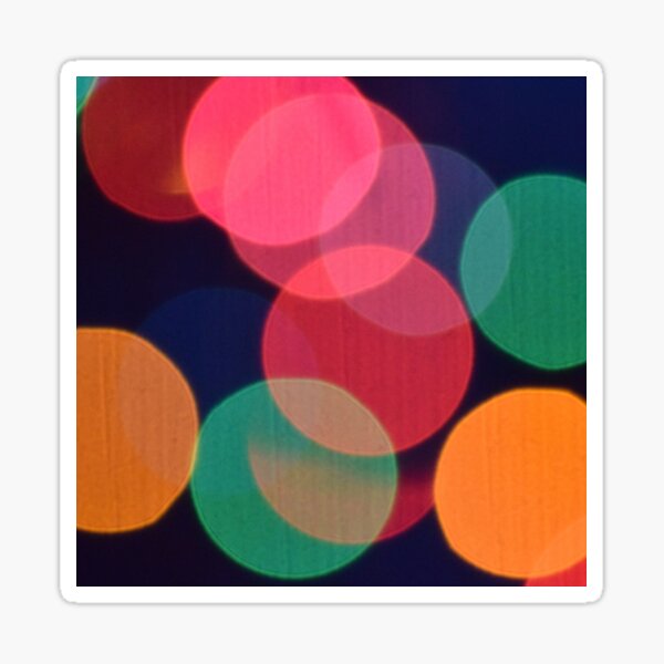 Colorful Blurred Lights Sticker