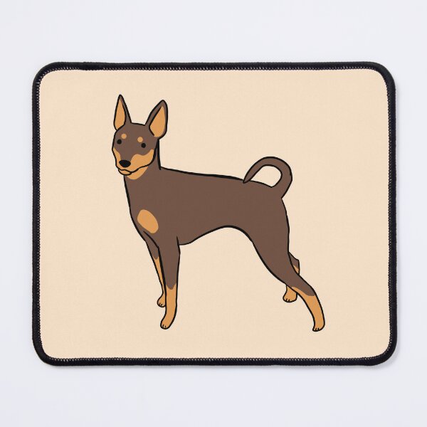 Item preview, Miniature pinscher dog cute illustration designed and sold by Yarafantasyart.