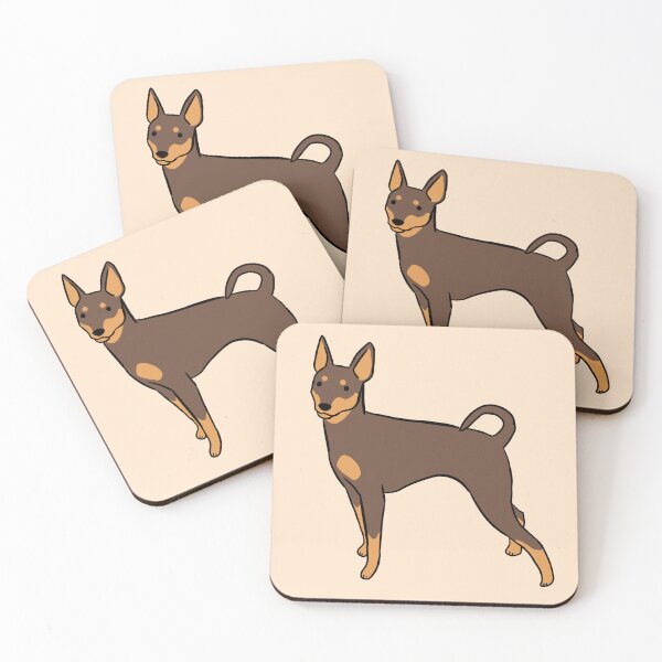 Item preview, Miniature pinscher dog cute illustration  designed and sold by Yarafantasyart.