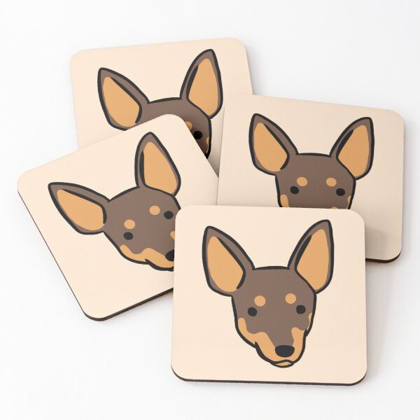 Item preview, Miniature pinscher dog cute illustration  designed and sold by Yarafantasyart.