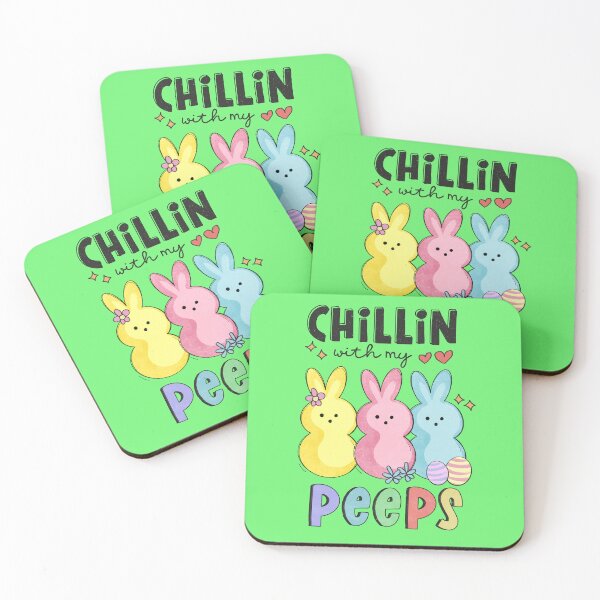 Item preview, Chillin' with my peeps, easter bunnies designed and sold by angelescar.