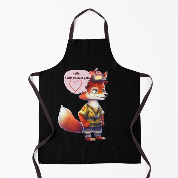 Item preview, Firefighter, i will protect you, fox designed and sold by HarriPaloma.