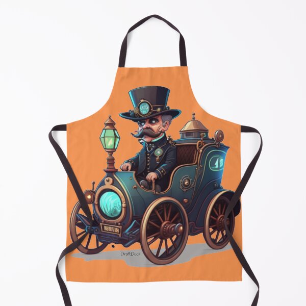 Item preview, Police in his old futuristic car designed and sold by DraftDuck.