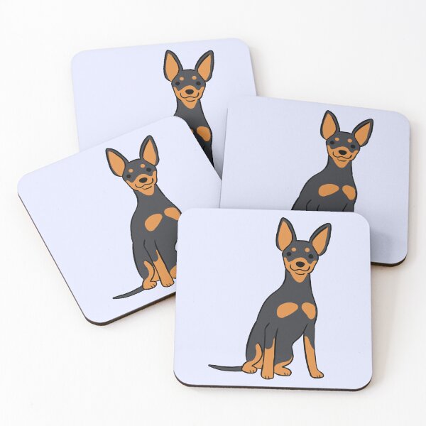 Item preview, Miniature pinscher dog cute illustration  designed and sold by Yarafantasyart.