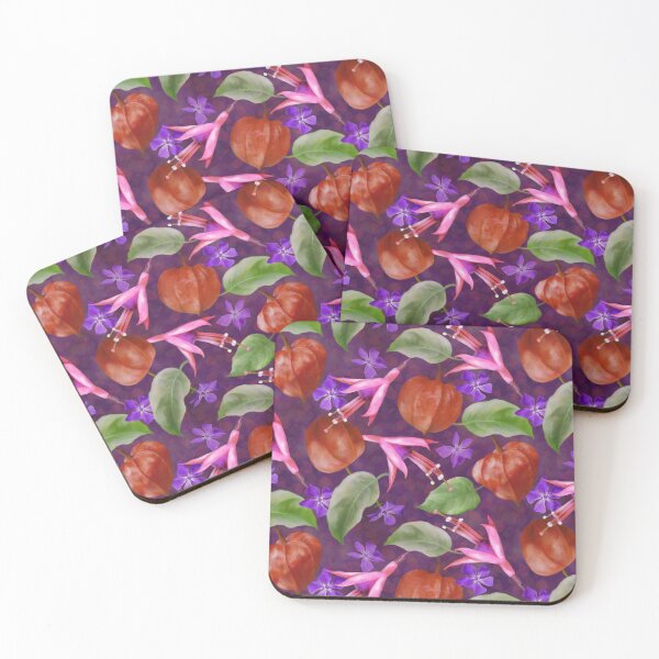 Item preview, Flowers Garden Fuchsia Physalis  Seamless Pattern Design  designed and sold by Tina Veenstra.