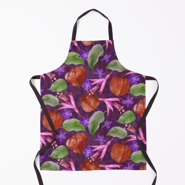 Item preview, Flowers Garden Fuchsia Physalis Seamless Pattern Design designed and sold by Tina Veenstra.